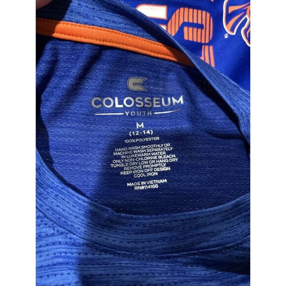 NEW Boise State BSU Broncos Colosseum Crew Neck Blue Tee Shirt Youth M 12-14 - Picture 5 of 6